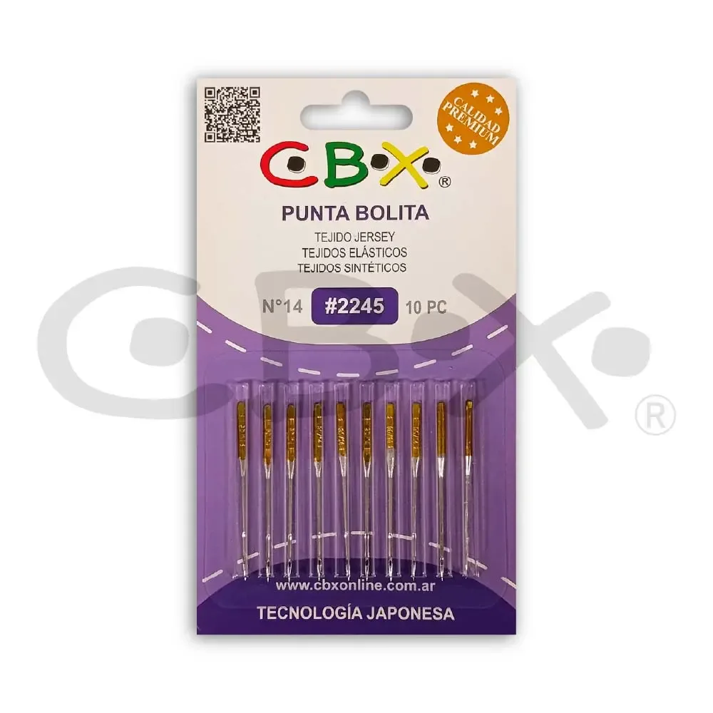Aguja Máquina Punta Bolita Cbx